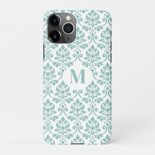 Feuille Damask Aquamarines Muster (Custom) iPhone 11Pro Hülle