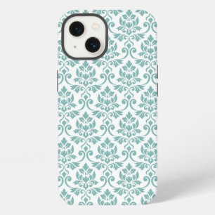 Feuille Damask Aquamarines Muster iPhone Hülle