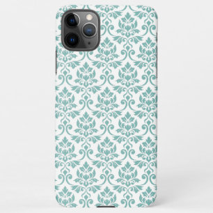 Feuille Damask Aquamarines Muster iPhone 11Pro Max Hülle