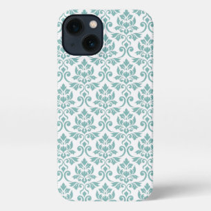 Feuille Damask Aquamarines Muster iPhone Hülle