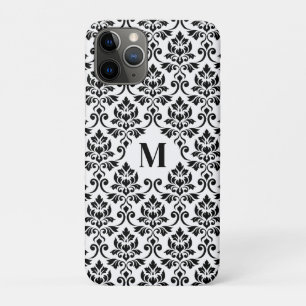 Feuille Damask Black Pattern (Benutzerdefiniert) Case-Mate iPhone Hülle