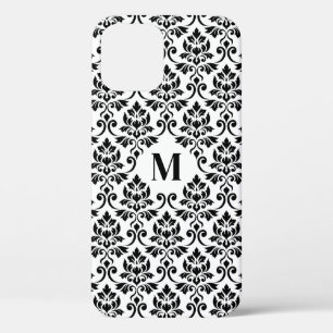 Feuille Damask Black Pattern (Benutzerdefiniert) Case-Mate iPhone Hülle