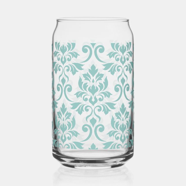 Feuille Damask Teal Large Pattern (Droite)