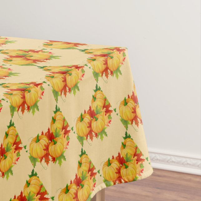 Feuille d'automne de la nappe "60x84"/citrouilles (In Situ)