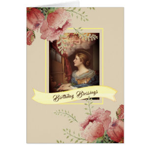 Feuille d'automne de thanksgiving de St Cecilia