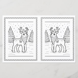 Feuille de coloriage de Noël pour enfants