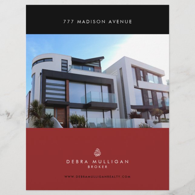 Feuille de fonction Immobilier Flyer personnalisé  (Devant)