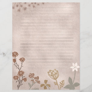 Feuille de journal à revêtement floral