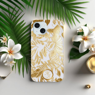 Feuille de Monstera en Or et Ivoire Luxe