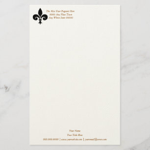 Feuille de papeterie style Miss America Fleur Di L