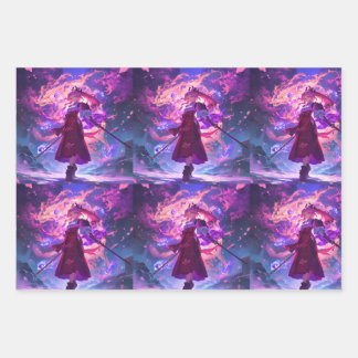 FEUILLE DE PAPIER CADEAU ラッピングペーパーシートセット"MUTEKI" 