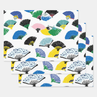 FEUILLE DE PAPIER CADEAU 扇子・春