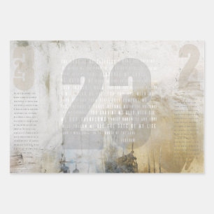 Feuille De Papier Cadeau 23 - Psaume 23