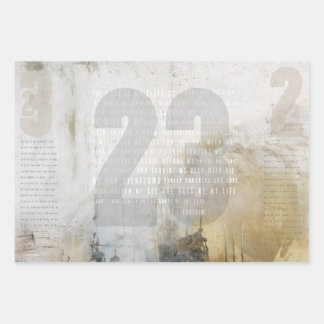 Feuille De Papier Cadeau 23 - Psaume 23
