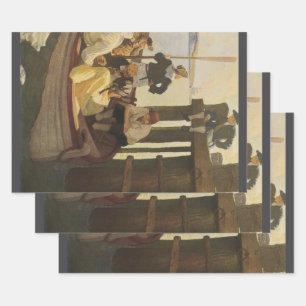 Feuille De Papier Cadeau À Queen's Ferry par NC Wyeth, Vintages pirates