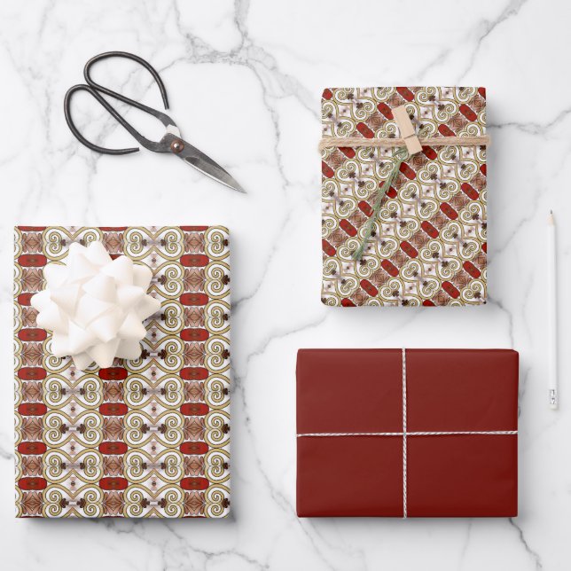 Feuille De Papier Cadeau Abellona (Recto)