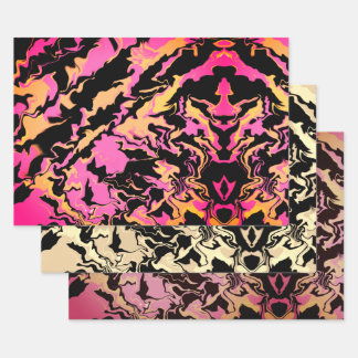 Feuille De Papier Cadeau Abstract colorful Merge