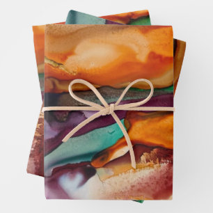 Feuille De Papier Cadeau Abstrait coloré