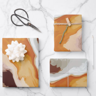 Feuille De Papier Cadeau Abstrait Pastel Paint Fox Tail Edition