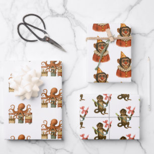 Feuille De Papier Cadeau actes du cirque Dingaling Bros