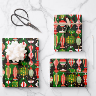 Feuille De Papier Cadeau Afrocentric Christmas sans couture - 19pouces x 29