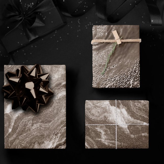 Feuille De Papier Cadeau Agate de mauve cristallisée | Marbre rose Rose pou (Créateur téléchargé)