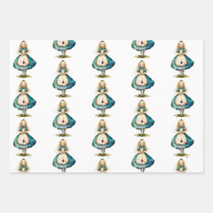 Feuille De Papier Cadeau Alice au pays des merveilles