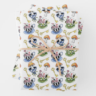 Feuille De Papier Cadeau Alice au pays des merveilles Motif