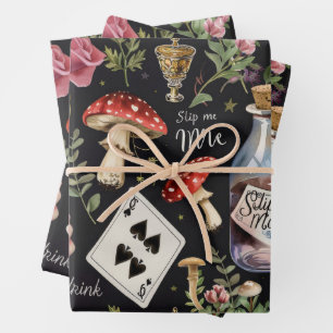Feuille De Papier Cadeau Alice au pays des merveilles Motif