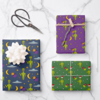 Aliens spatiaux Sci-Fi Patterned Assortiment