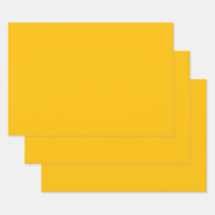 Feuille De Papier Cadeau Ambre	  (couleur solide) 
