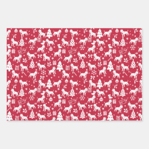 Feuille De Papier Cadeau American Bully Christmas