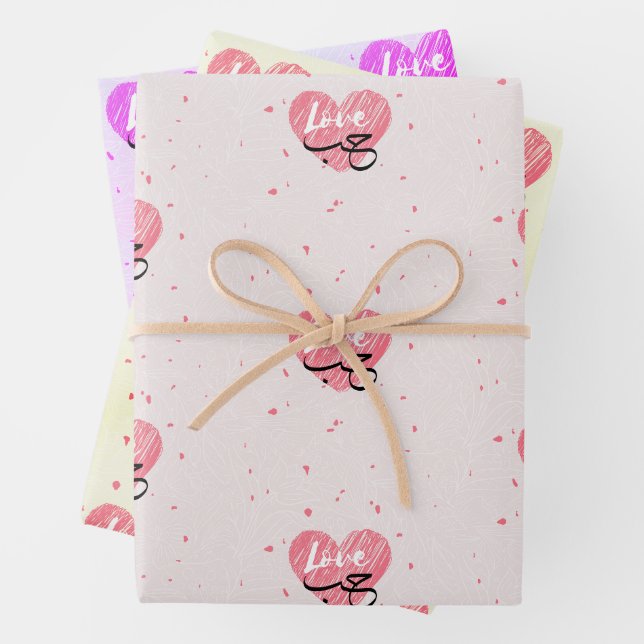 Feuille De Papier Cadeau amour arabe habibi (En situation)