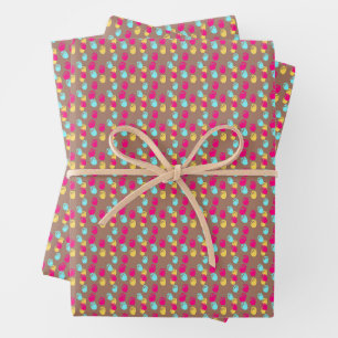 Feuille De Papier Cadeau Amsterdam Tulips Mocha Mousse Ditsy Modée