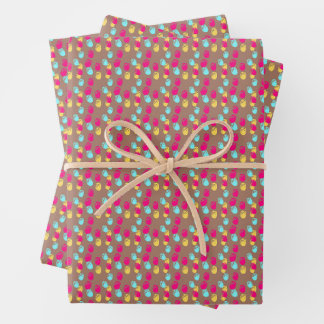 Feuille De Papier Cadeau Amsterdam Tulips Mocha Mousse Ditsy Modée