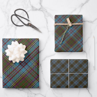 Feuille De Papier Cadeau Anderson Clan Tartan Plaid Motif Scottish