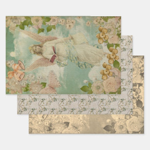 Feuille De Papier Cadeau Ange Christmas Bells