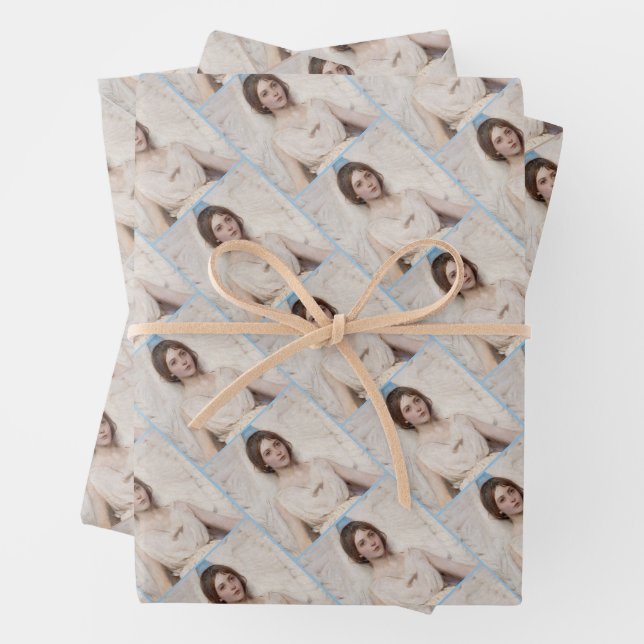 Feuille De Papier Cadeau Angel - Abbott Handerson Thayer (En situation)