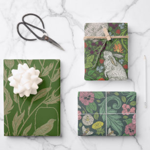 Feuille De Papier Cadeau anglais Garden Medley