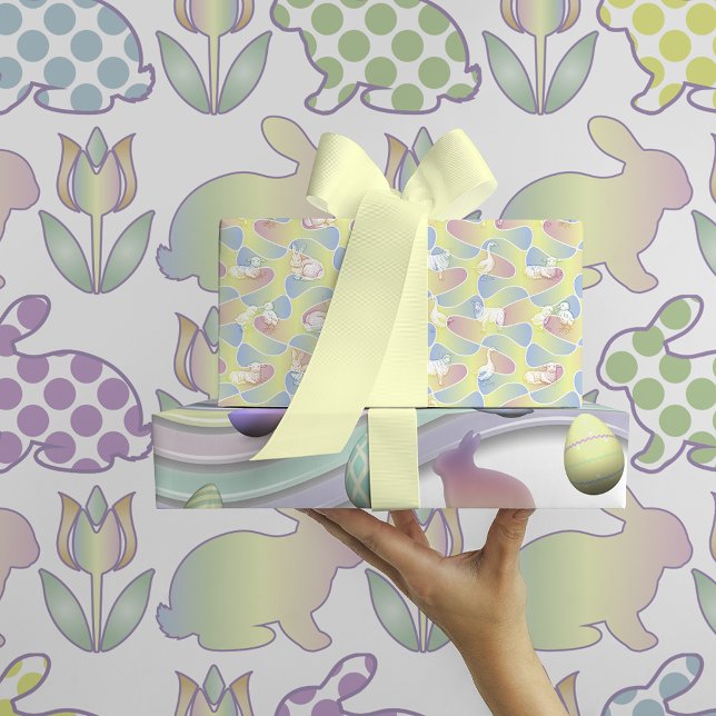 Feuille De Papier Cadeau Animaux de Pâques (Créateur téléchargé)