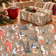Animaux rustiques Kraft pour les cadeaux des Fêtes