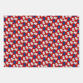 Feuille De Papier Cadeau Anniversaire du Rocket Ship