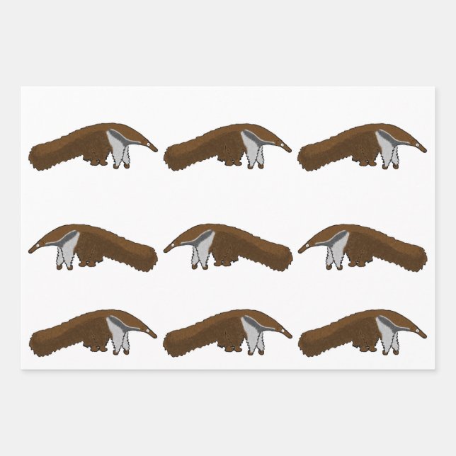 Feuille De Papier Cadeau Anteater wrapppaper (Devant)
