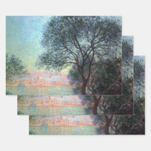 Feuille De Papier Cadeau Antibes le matin par Claude Monet