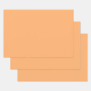 Feuille De Papier Cadeau Apricot (couleur solide)
