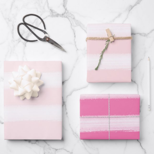 Feuille De Papier Cadeau Aquarelle blanche douce Baby shower (Recto)