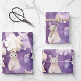 Feuille De Papier Cadeau Aquarelle Faune gelée : teintes lumineuses Capturi