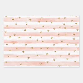 Feuille De Papier Cadeau Aquarelle floue les pleurs de la Parties scintilla