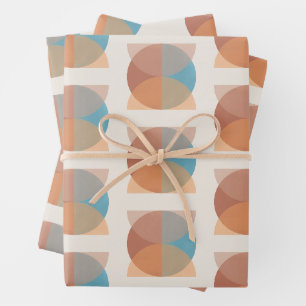 Feuille De Papier Cadeau Aquarelle géométrique Abstraite moderne