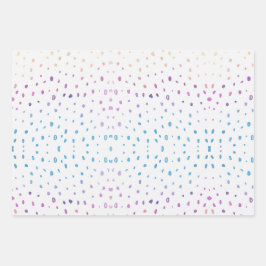 Feuille De Papier Cadeau Aquarelle Main dessinée cercle carré abstrait